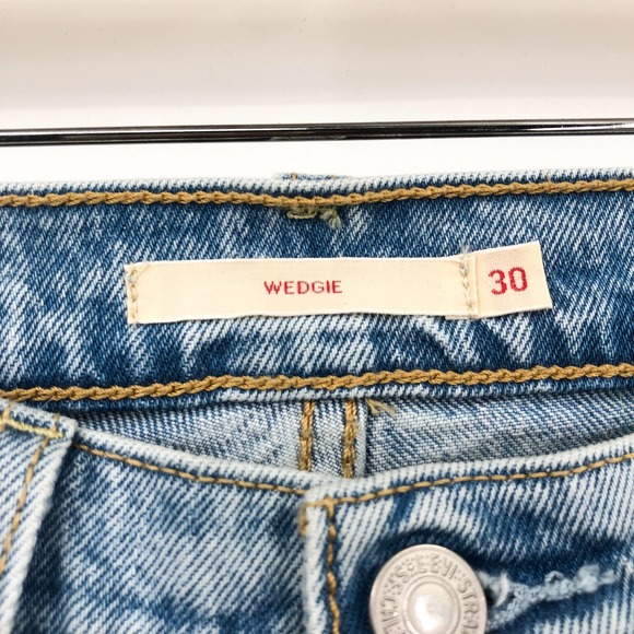 NWT Levi's Wedgie Button Fly Fit Ankle Jeans Size 30W High Rise - Picture 8 of 11